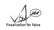 Logo von Visu for Value, Anbieter von Visualisierungstrainings. Partner von Jensen und Komplizen.